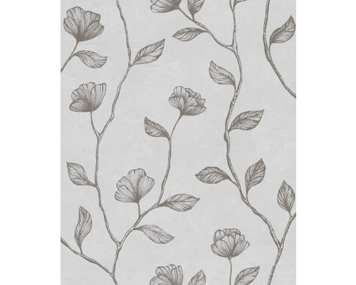 Papier peint intissé 34801 GZSZ Floral bronze gris