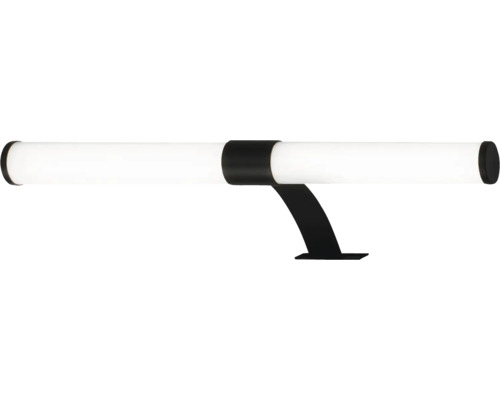 Wandlampe 7 W 690 lm weiss schwarz Wandleuchte mit LED in Rohrform und schwarzer Halterung