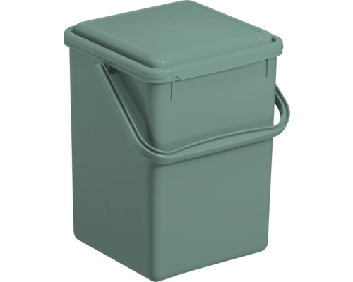 Seau à compost Rotho BIO 9 litres Mistletoe vert