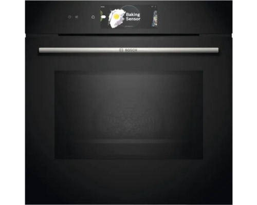 Bosch HMG778NB1 Einbau Backofen mit Mikrowellenfunktion 60x60 cm schwarz Einbau-Backofen mit Touchscreen-Display und Bosch Logo