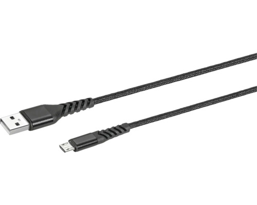 USB Kabel USB A-USB B Micro schwarz 5 m