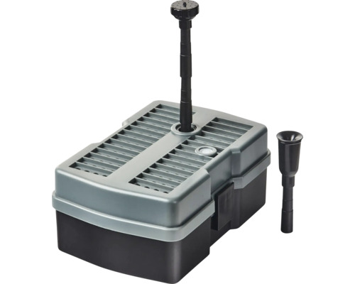 Gartenteichfilter mit Fontänenaufsatz