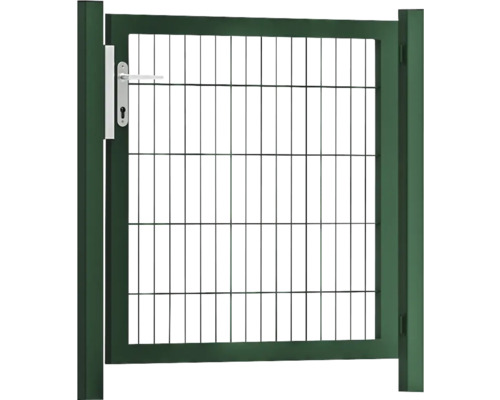 Premium-Einzeltor 100 x 100 cm 8/6/8 Rahmen 60x40 inkl. Pfosten zum Einbetonieren RAL 6005 moosgrün Premium-Einzeltor 100 x 100 cm 8/6/8 Rahmen 60x40 inkl. Pfosten zum Einbetonieren RAL 6005 moosgrün