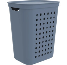 Panier à linge en plastique avec couvercle et trous