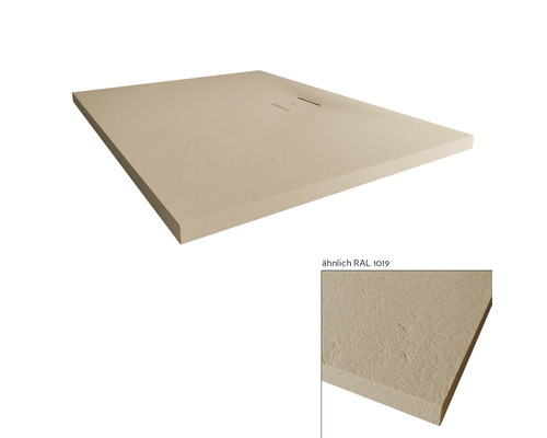 Receveur de douche rectangulaire avec caniveau d''évacuation