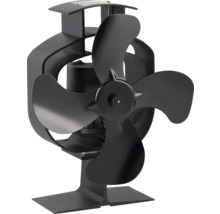 Kaminofenventilator mit vier Flügeln zur Luftzirkulation