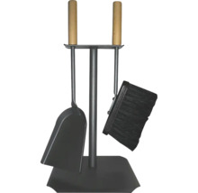 Kamingarnitur mit Schaufel und Besen