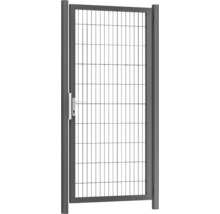 Portillon de jardin en métal avec remplissage en grillage et poignée