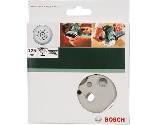 Bosch Plateau de ponçage Ø125mm, soule pour ponceuse excentrique PEX 300 AE/400 AE