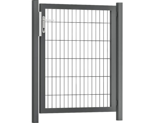 Premium-Einzeltor 100 x 120 cm 8/6/8 Rahmen 60x40 inkl. Pfosten zum Einbetonieren RAL 7016 anthrazit Premium-Einzeltor 100 x 120 cm 8/6/8 Rahmen 60x40 inkl. Pfosten zum Einbetonieren RAL 7016 anthrazit
