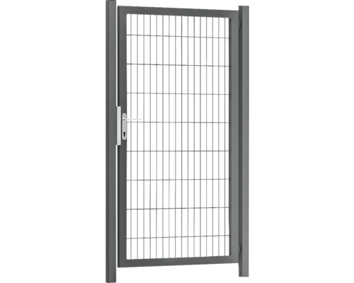 Premium-Einzeltor 100 x 180 cm 8/6/8 Rahmen 60x40 inkl. Pfosten zum Einbetonieren RAL 7016 anthrazit Premium-Einzeltor 100 x 180 cm 8/6/8 Rahmen 60x40 inkl. Pfosten zum Einbetonieren RAL 7016 anthrazit