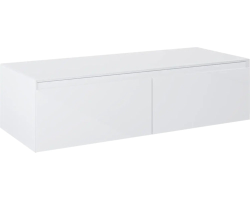 Meuble sous lavabo Jungborn DECEM lxhxp 120x31.9x45.8 cm blanc brillant