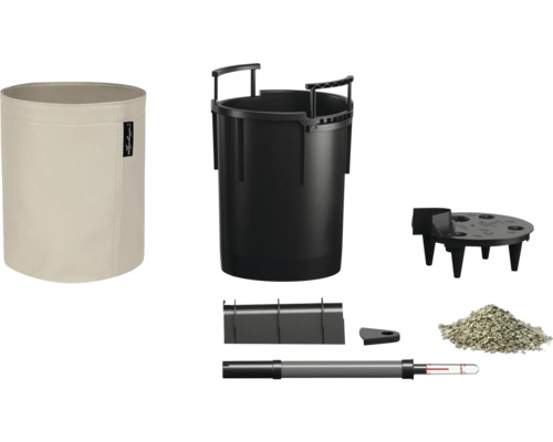 Kompletter Pflanztopf mit Einsatz, Erdfeuchtigkeitsmesser und Substrat