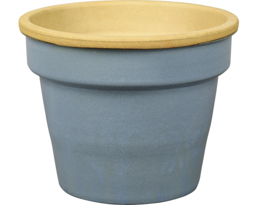 Pot de fleurs Lafiora Ø 34 cm H 26,5 cm bleu pastel