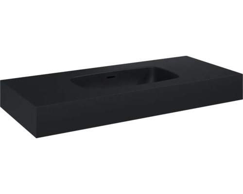 Lavabo Jungborn DECEM 100.8x12x46 cm noir mat