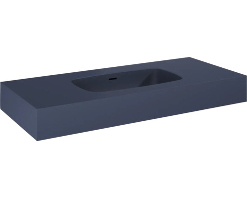 Lavabo Jungborn DECEM 100.8x12x46 cm bleu mat