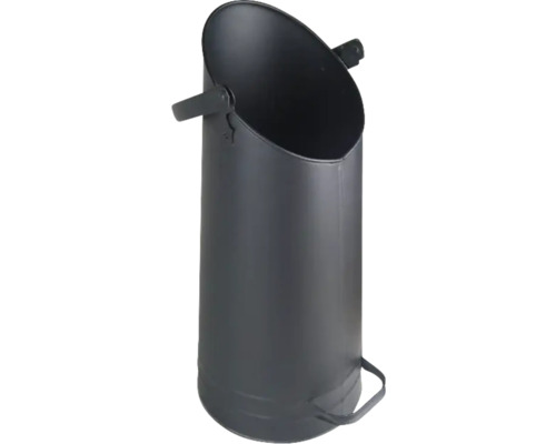 Pellet-Träger Valo 21,5,x23x51 cm schwarz Kohleeimer aus Metall mit Griff