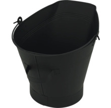 Schwarzer Metalleimer mit Tragegriff