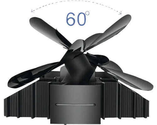 Kaminventilator mit 60-Grad-Winkel