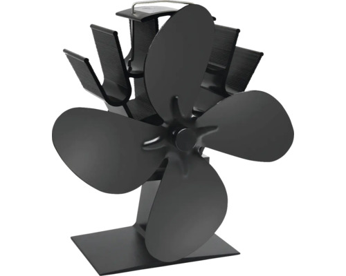 Kaminofenventilator Valo wärmebetrieben schwarz Kaminofenventilator zur effizienten Wärmeverteilung