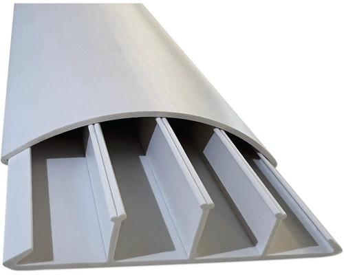 Goulotte multimédia avec ruban adhésif en mousse 700x75x18 mm blanc Profilé alvéolaire en plastique pour habillage mural