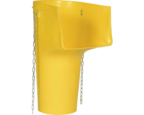 Bauschuttrutsche aus Kunststoff mit Kettenaufhängung