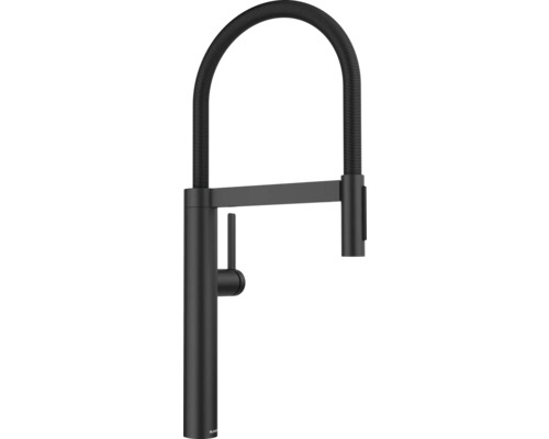 Robinetterie de cuisine haute pression Blanco CULINA-S II noir mat 527464 Robinet de cuisine avec tuyau de douche