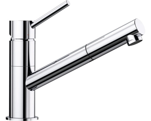 Robinetterie de cuisine basse pression Blanco KANO-S chrome galvanisé 527648 Robinet de cuisine avec mitigeur monocommande