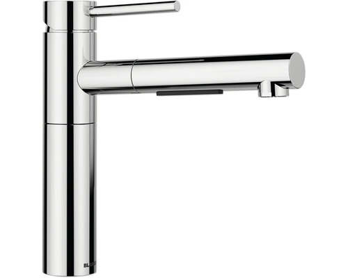 Robinetterie de cuisine haute pression Blanco ALTA-S II chrome galvanisé 527557 Robinet de cuisine en métal avec douchette extractible