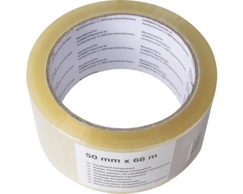 Transparente Verpackungsklebebandrolle 50 mm x 66 m