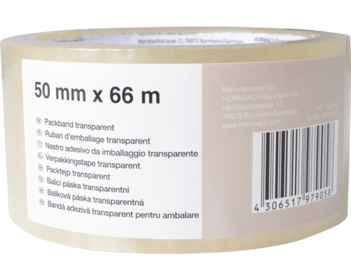 Transparente 50 Millimeter mal 66 Meter Packbandrolle