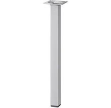 Tischbein Tarrox vierkant 25 x 25 x 400 mm silber