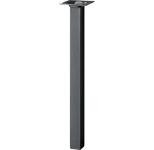 Tischbein Tarrox vierkant 25 x 25 x 400 mm schwarz