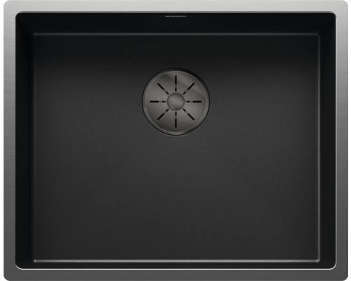 Évier Blanco CLARON 500-U lxp 540x440 mm acier inoxydable dark steel 527834 Évier en granit avec drain