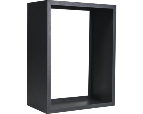 NOUVEL Abri pour bois de cheminée et aide à l'empilage 60x35x80 cm anthracite Étagère murale carrée pour le rangement