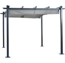 Pergola mit ausziehbarem Sonnenschutz für den Garten