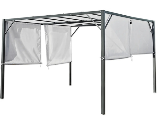 Tonnelle avec rideaux pour l''extérieur