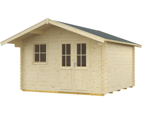 Abri de jardin en bois avec fenêtre et double porte