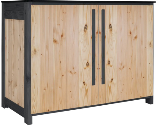 Konsta Gartenschrank/Outdoorküche Typ 603 Douglasie Sideboard Flügeltür 120x58x92 cm natur