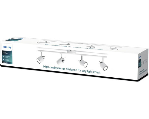 Emballage d''un spot Philips avec quatre projecteurs