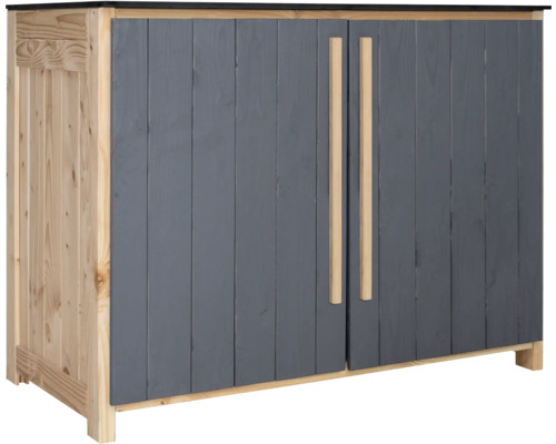 Konsta Gartenschrank/Outdoorküche Typ 603 Douglasie Sideboard Flügeltür 120x58x92 cm anthrazit