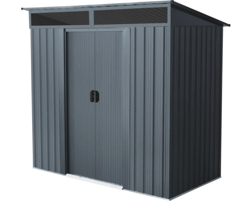Abri de jardin en métal avec double porte