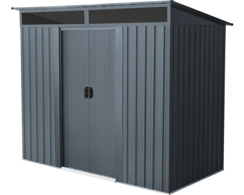 Abri de jardin en métal avec double porte