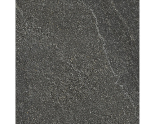FLAIRSTONE Feinsteinzeug Terrassenplatte Canyon Black rektifizierte Kante 60 x 60 x 2 cm Fliesenmuster aus Steinzeug