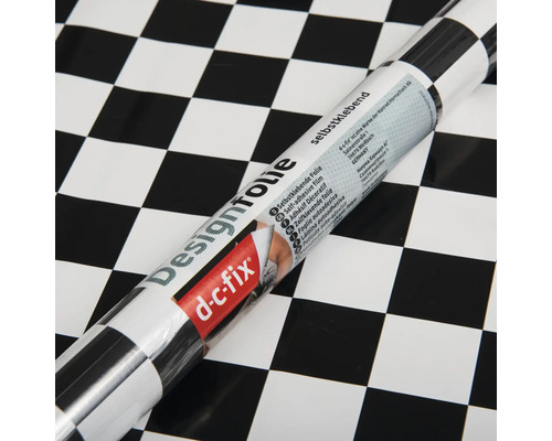 Rolle selbstklebende Dekorfolie mit Schachbrettmuster