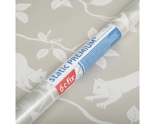 Rolle statisch haftende Fensterfolie mit Eichhörnchenmuster von d-c-fix