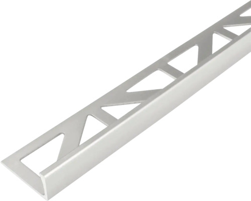Fliesenschiene aus Aluminium mit dreieckigen Aussparungen