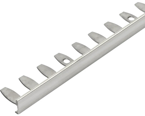 Barre de seuil en aluminium avec tiges de fixation