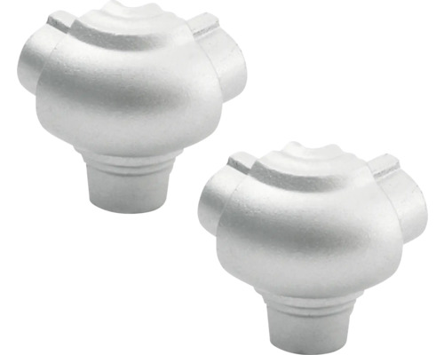 Deux boutons de meuble pour la fixation sur les armoires et les tiroirs