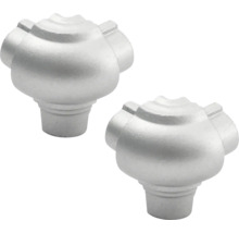 Deux boutons de meuble en métal